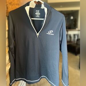Ladies Cutter & Buck quarter-zip golf pullover.